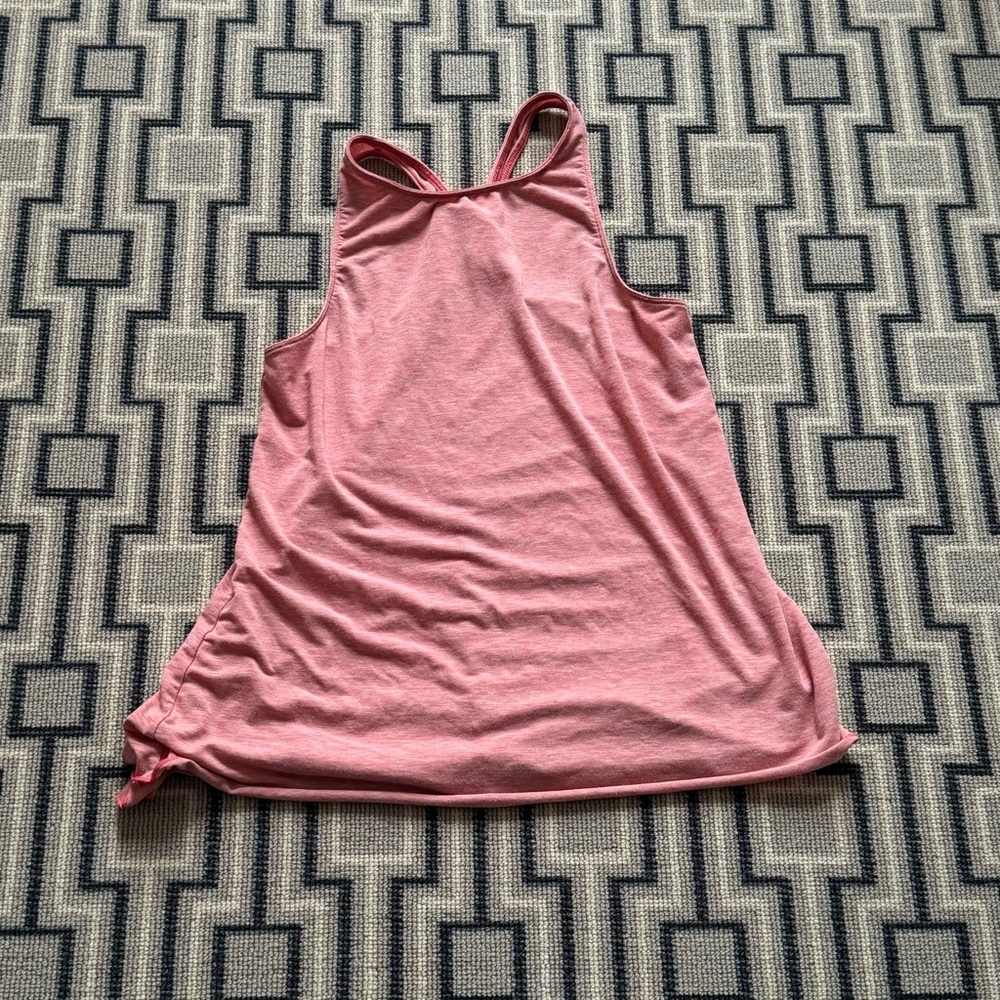 Patagonia Salmon / Coral Fleury Relaxed Tank Top, Size Girls XL (14) /Women’s XS